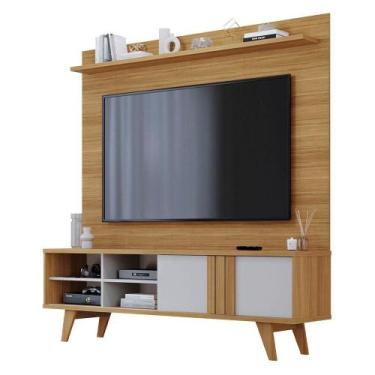 Imagem de Estante Home Theater para TV 70 1 Porta de Correr e Pés Retro Paraty P