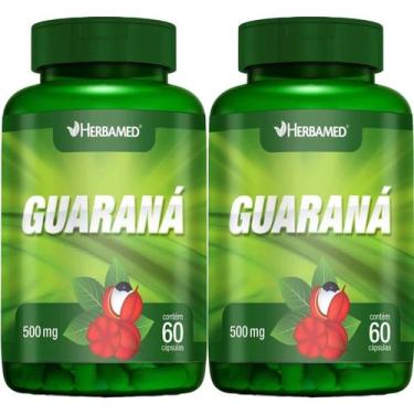 Imagem de Kit 2X Guarana - 60 Cápsulas - Herbemed - Herbamed