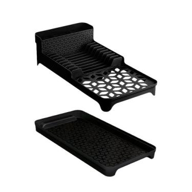 Imagem de Escorredor de Louças com Porta Talheres Multi com Bandeja Para Escoame