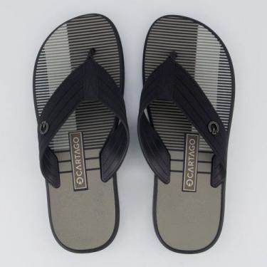 Imagem de Chinelo Cartago Montreal Preto e Marrom, 39
