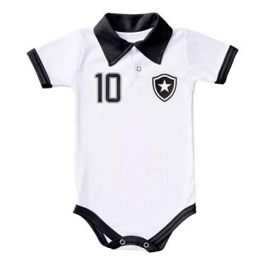 Imagem de Macacão Body Gola Polo Infantil Bebe 0 a 12 Meses Clubes Brasileiros F