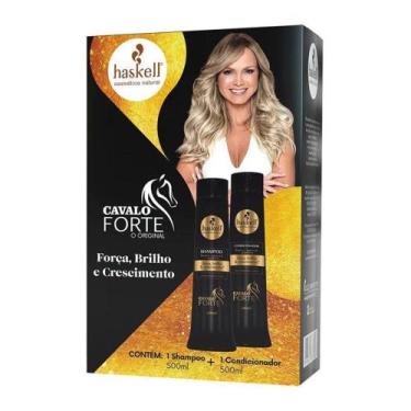 Imagem de Kit Shampoo + Condicionador Cavalo Forte 500ml Haskell