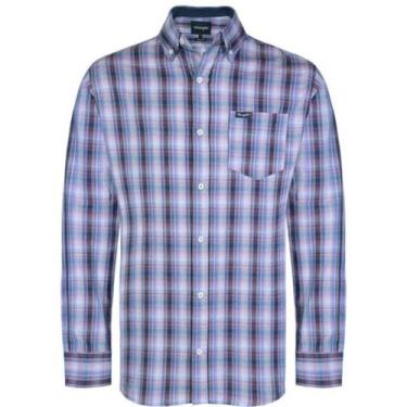 Imagem de Camisa Masculina Wrangler Manga Longa Country Original Tricoline Xadre