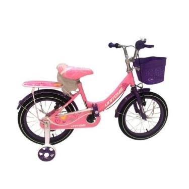 Imagem de Bicicleta infantil love rosa aro 16 - UNITOYS