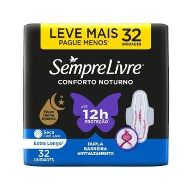 Imagem de Absorvente Sempre Livre Tri Protect Noturno Cobertura Seca com Abas Le