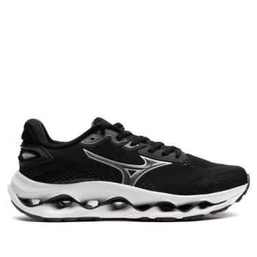 Imagem de Tênis Masculino Mizuno Wave Legend 5 Esportivo Preto/Cinza, Preto, Cin