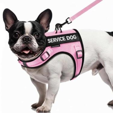 Imagem de Colete para Cão de Serviço FAYOGOO para Cães Pequenos em Malha Respirá