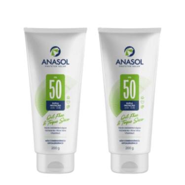 Imagem de Kit C2 Protetor Solar Anasol FPS50 Toque Seco 200ml cada - Anasol - Da