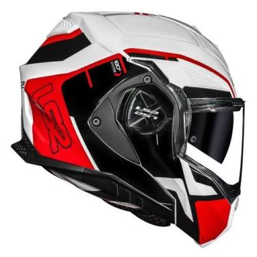 Imagem de Ls2 capacete ff901 advant x metryc, 58/M, White/Red