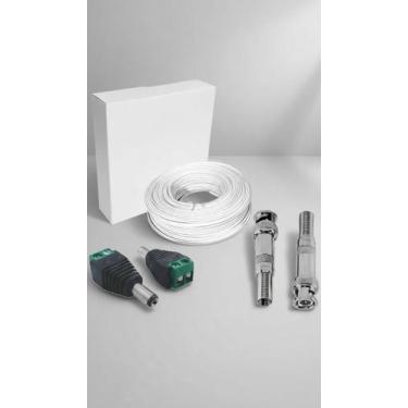 Imagem de Kit 10 Câmeras Segurança Cabo Coaxial e Conectores - Congratulations S