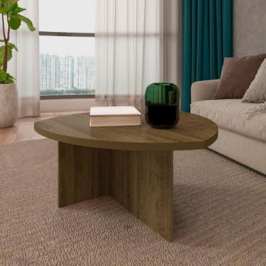 Imagem de Mesa de Centro Oval Delta Artely Marrom