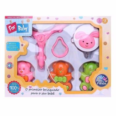 Imagem de Mobile Para Berço Urso Musical Rosa Pais E Filhos