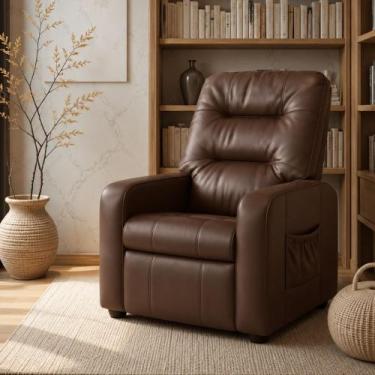Imagem de Poltrona do Papai Reclinavel para descanço Azera Matrix, SINTETICO MAR
