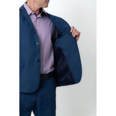 Imagem de Terno Melange - Camisaria Colombo, Azul marinho, Blazer 58 / Calça 52