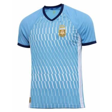 Imagem de Camiseta Argentina Balboa Copa do Mundo Licenciada 2026, Azul, G