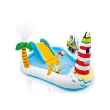 Imagem de Piscina Infantil Playground Inflável Pescaria Divertida Intex 182 Litr