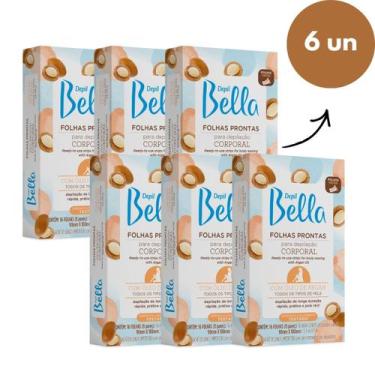 Imagem de Kit Folhas Depil Bella Para Depilação Corporal C/Óleo de Argan 6 Caixa