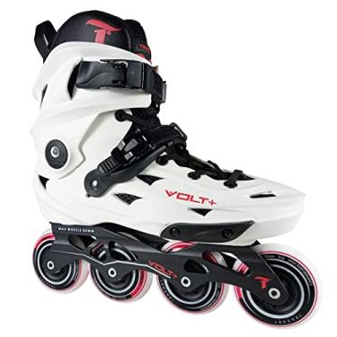 Imagem de Patins Traxart Volt + 2.0 Branco Inline Freestyle - 80mm ABEC-9