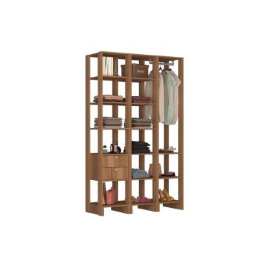 Imagem de Closet Multi Yes Com Cabideiro 2 Gavetas e 14 Prateleiras Nova Mobile - Montana