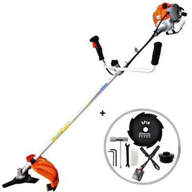 Imagem de Roçadeira Profissional Lateral Vulcan VR430P 2T 43CC 1,7HP com Guidão Único e Lâmina 3 Pontas + Disco 8 Pontas Furo 25mm Tamanho 200mm Espessura 1,5mm