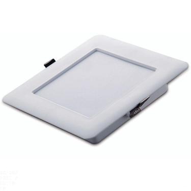 Imagem de Plafon LED Tramontina Quadrado de Embutir Slim 1500 lm 18 W Bivolt 3000 K Luz Amarela Tramontina