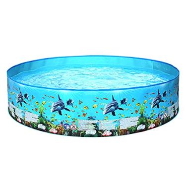Imagem de Qudai Portátil de plástico rígido sem inflação Piscina dobrável Piscina Família Piscina redonda piscina para bebês Crianças Adultos