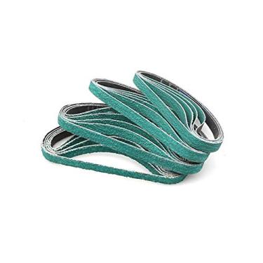 Imagem de 20PCS Z/A 577F 330 * 10MM Correia de lixa para Metal Abrasivo Grinder opcional Mini Tamanho 40# 60# 80# 120# para Moagem de Faca, 80,10x330mm