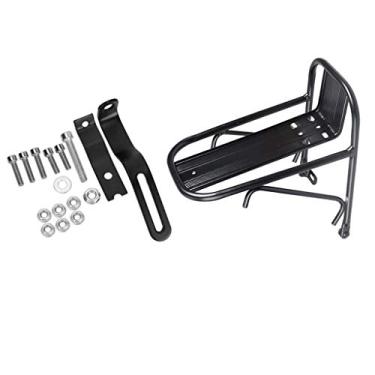 Imagem de F Fityle Rack para transporte frontal de bicicleta, suporte de ciclismo de liga de alumínio para bicicletas universais