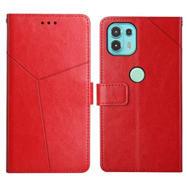 Imagem de For Motorola Edge 20 Lite Y Stitching Horizontal Flip Leather Phone Case with Holder & Card Slots & Wallet & Photo Frame