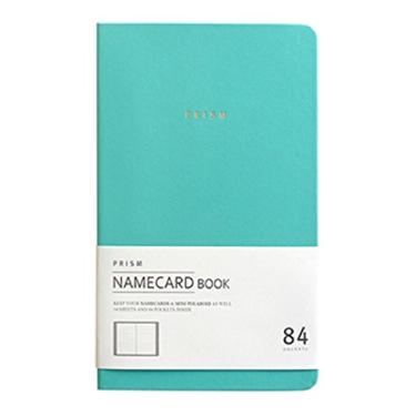 Imagem de Livro de cartões com nome de prisma da Indigo - Porta-cartões de visita, organizador, Instax Mini Álbum de fotos, Hortelã