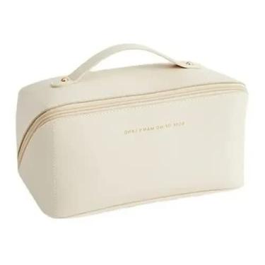 Imagem de Necessaire Feminina Grande Para Maquiagem ECOCOZY (Branco)