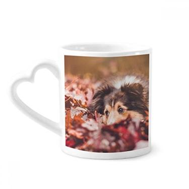 Imagem de Caneca para foto de folha de animal de estimação de cachorro caneca de café cerâmica copo de coração de vidro