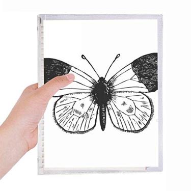 Imagem de Caderno de amostras de borboleta White Wings com folhas soltas recarregáveis, diário de papelaria
