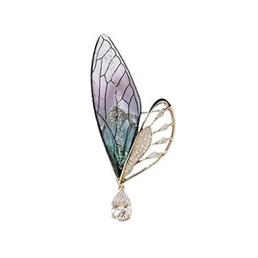 Imagem de KIZQYN Broche feminino requintado Zhibang broche, design elegante e versátil decoração de decote broche acessório de fantasia