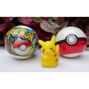 Brinquedo Para Montar Pokemon Pokebola Pikachu Mattel - Papellotti