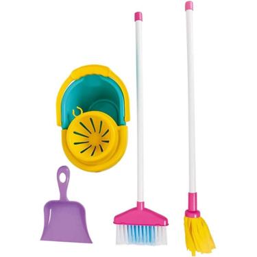 Imagem de Brinquedo Infantil Kit Limpeza My Cleaning Set Colorido Maral 