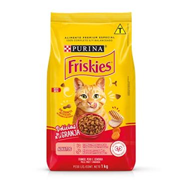 Imagem de Purina Ração Friskies Delícias Da Fazenda Para Gatos Adultos Sabor Frango - 1Kg - Sabor Frango