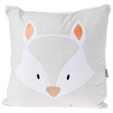 Imagem de Biramar Baby Raposa Almofada, Cinza, 38 x 38 cm