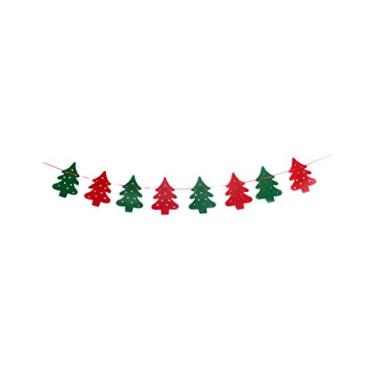 Imagem de Banner de decoração de festa Bestgift com decoração de parede e árvore de Natal 20 cm plano 20 cm