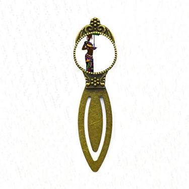 Imagem de Vestidos femininos negros africanos aborígenes marcadores de página retrô para escritório