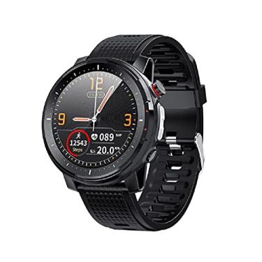 Imagem de Relógio Smartwatch NAMOFO Relógio inteligente homem chamada mensagem lembrar smartwatch com luz da tocha led ip68 à prova dip68 água esportes rastreador para huawei xiaomi ios android (Preto)