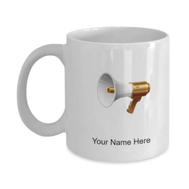 Imagem de Caneca personalizada Megafone, xícara de café Megafone, ideia de presente Megafone, copo de café Megafone personalizado, caneca de Megafone personalizada - Caneca de café de 325 ml