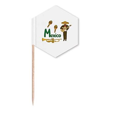 Imagem de Instrumentos musicais do México, canção mexicana, palitos de cupcake, festa comemoração