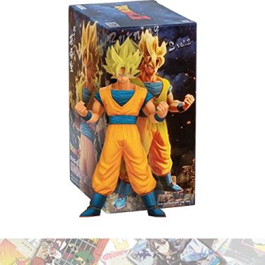Imagem de Banpresto Super Saiyan Son G o k u : 16cm Burning Fighters Statue Figurine Vol.2 Bundle with 1 D.B. Theme Compatible Trading Card (18389)