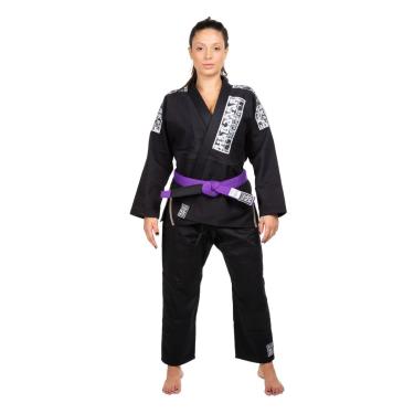 Imagem de Kimono Trançado Light Jiu Jitsu, Haganah, Preto, A1