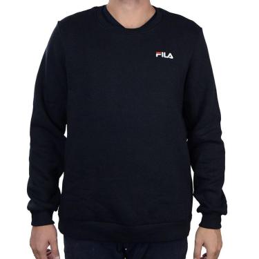 Imagem de Blusa Masculina Fila Moletom Basic Classic Preta - F11L00592.160-Masculino