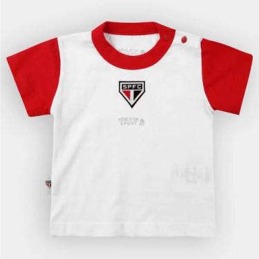 Imagem de Camiseta Infantil São Paulo Bebê Bicolor - Rêve Dor
