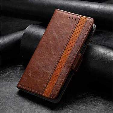 Imagem de Flip Wallet Estojo Magnético Para Xiaomi Para Mi Poco F4 X3 F3 GT M3 12 11 10T CC9 Nota 10 Pro Lite CC9E Couro Titular do Cartão Telefone Capa, marrom, Para Xiaomi 10T Lite