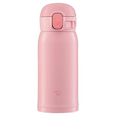 Imagem de Zojirushi SM-WA36-PA Caneca de aço inoxidável de um toque, sem costura, 0,36 L, rosa pêssego