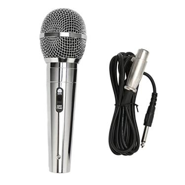 Imagem de Microfone Com Fio, Microfone Portátil Com Fio De 6,5 Mm Com Redução De Ruído, Microfone Vocal Dinâmico Cardióide Resistente A Impactos Com Cabo De 3 Metros Para Alto-falantes, Canto De Karaokê